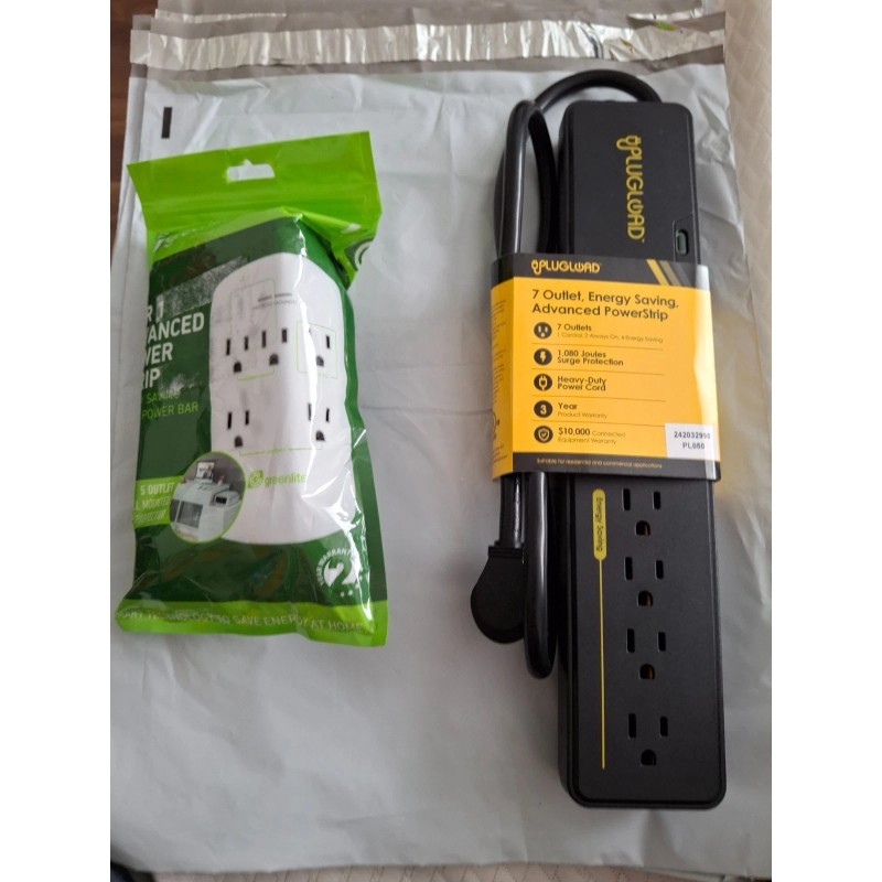 greenlite LOT OF Surge Protector 5 outlet + Energy Saving