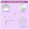 YiiYiiGO Button Maker Keychain Supplies, 50 Sets Pin Making Kit