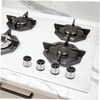 Mipcase 4pcs Metal Gas Stove Knobs Ergonomic Control Replacement for