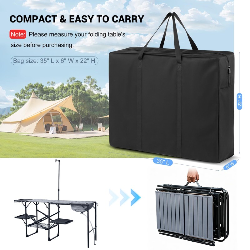 Folding Camping Kitchen Table Storage Bag for GCI Outdoor -