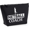 Hippowarehouse Netball Coach printed make up cosmetic wash bag 18x19x9cm