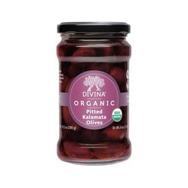 DIVINA, Olives Kalamata Pitted Organic, 10.2 Ounce