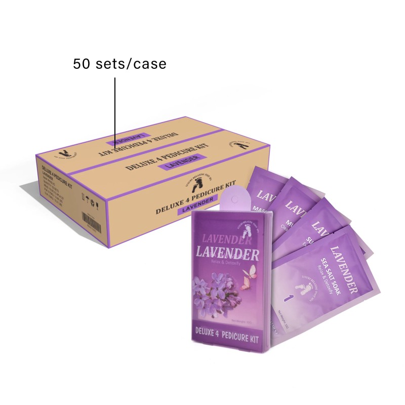 50Sets/Case Professional Deluxe Foot Spa Products 4 in 1 Pedicure