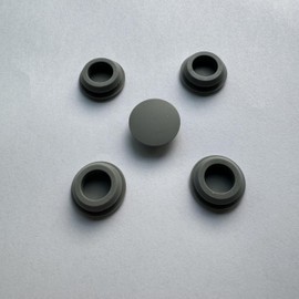 Automatic Dog Water Dispenser Silicone Sealing Plug, Rubber Plugs for Stainless Steel Water Dispenser Model WB04, 5-Pack, Black