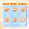 Digital Mini Thumb Camera with Flash Light, 1080P Retro with