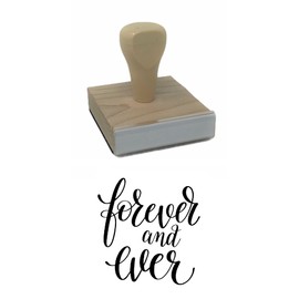 Forever and Ever Rubber Stamp, 2 X 2" Wood Stamp