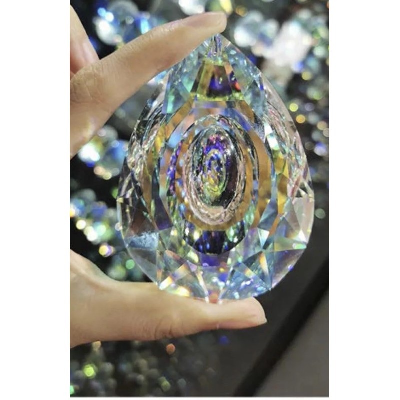 H&D HYALINE & DORA 89mm/3.5in Hanging Chandelier Crystals Prisms for