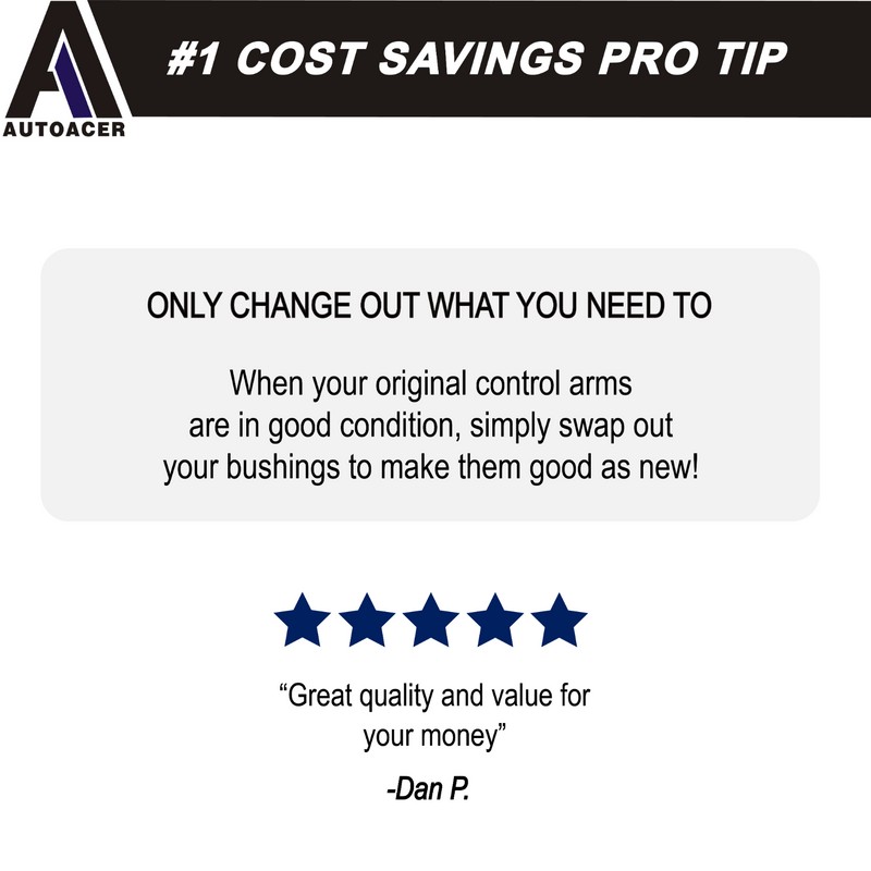 AUTOACER Front Lower Control Arm Bushing Kit 2p in Polyurethane