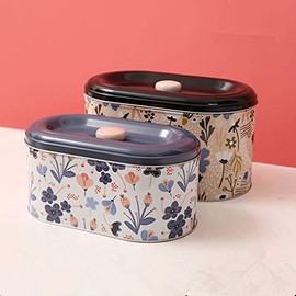 Tin Cookie Snack Jars Biscuit Storage Tin Canister Cookie Jar Home Kitchen Food Gifts Storage Containers with Lid for Biscuit Cookie ChocolatesToddler Food Baby Snacks | Food-Safe