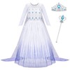 AOOWU Princess Dress Costume, Luxury Princess Dress with Shining Long