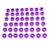 Unbranded Purple CNC Engine Bolt Cover Kit For Harley M8