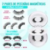 Kit De Pestañas Postizas Magnéticas Con Clip 2 Pares