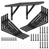 Heavy Duty Shelf Brackets - 8 Pcs Metal Wall Mount