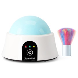 Electric Nail Soaking Bowl Gel Nail Polish Remover Acrylic Dip Powder Remover Soak Off Bowl with Nail Art Brush, ISGR-01 Blue