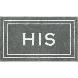 Mohawk Home His Casual Novelty; Solid Gray 1' 5" X 2' Bath Mat Perfect for Bathroom