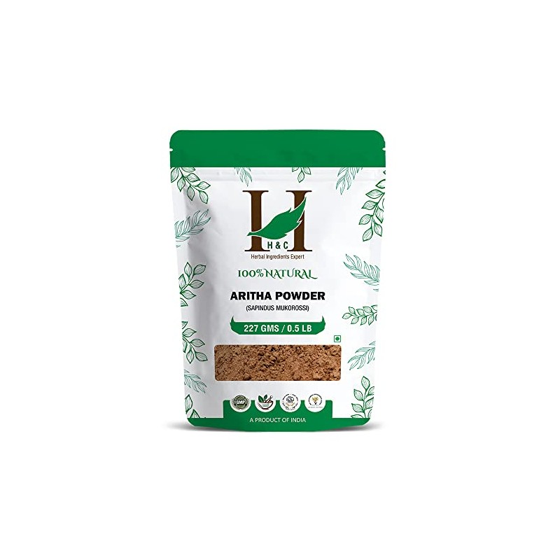 H&C Herbal Ingredients Expert 100% Natural Aritha/Reetha/Ritha/Soapnuts (Sapindus Mukorossi) Powder