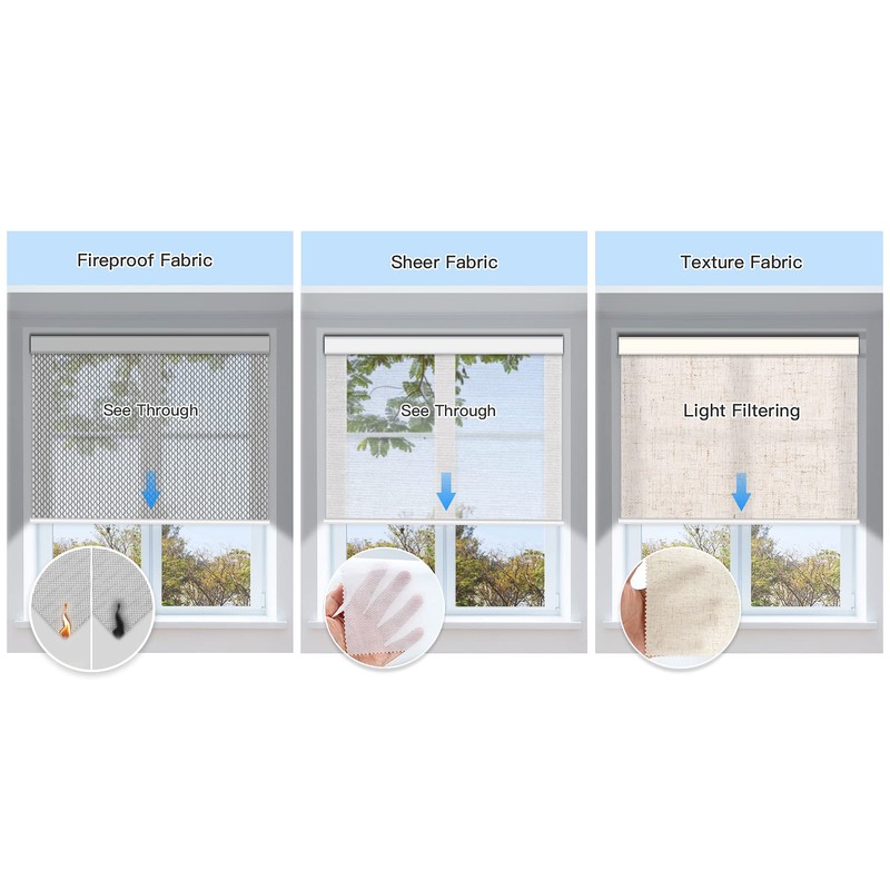 Tokblind Light Filtering Roller Shade Fabric Sample