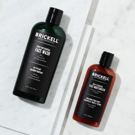 Brickell Men's Daily Essential Face Care Routine II, Purifying Charcoal Face Wash and Daily Essential Face Moisturizer, Natural and Organic, Scented