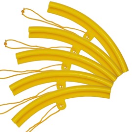 WJMY Rim Protector Tyre Fitting Rim Protector Tyre Changer Rim Edge Protection Motorcycle Rim Protector Car Rim Protection Strip for All Common Mounting Irons (Yellow, Pack of 5)