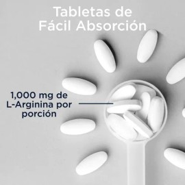 KAL L-Arginina 1000 mg 60 Tabletas Suplemento Nutricional Sin Sabor