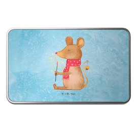 Mr. & Mrs. Panda Metal Tin Rectangular Christmas Mouse Gift Christmas Decoration Storage Box Christmas Greeting Storage Box Christmas