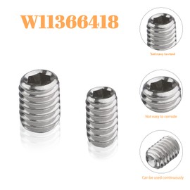 Aocies W11366418 Refrigerator Freezer Door Handle Mounting Set Screw - AM 1-5-1 Fridge Door Handle Parts