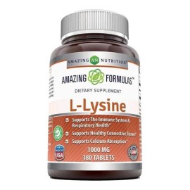 L-lisina 100% Pura 180 Capsulas 1000mg Aminoacido Eg Ll7 Sin Sabor