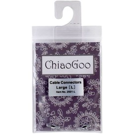 ChiaoGoo Cable Connectors for Spin or Twist Interchangeable Large Knitting Needle Set 2501-L