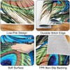 Peacock Feather Hallway Runner Rug 2x6,Peacock Feathers Eyes Oriental,Non Slip