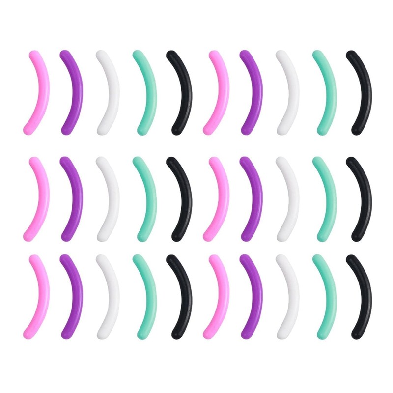 30pcs Eyelash Curler Refill Pads – Universal Silicone Rubber Replacement