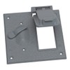 Sigma Engineered Solutions 14344 2-Gang Toggle Switch/GFCI Combination Weatherproof Cover,