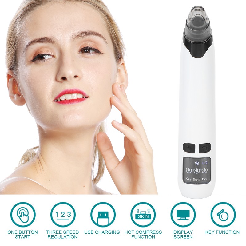 Blackhead Removal Cleaner Electric Face Nose Acne Whitehead Extractor Vacuum