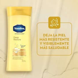 Vaseline - Crema Corporal, Hidrata y Nutre La Piel Seca, 100 ml, Deep Restore