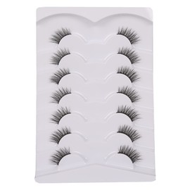 GMAGICTOBO False Eyelashes Natural Half Lashes Wispy Lashes Pack Short 3D Faux Mink Lashes Soft Fake Eye Lashes 7 Pairs Multipack