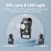 200X Phone Mini Pocket Microscope with LED Light, CPL Lens