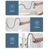 HOIGY Brushed Nickel 3-Function Pull-Down Sprayer Kitchen Faucets, 1 or