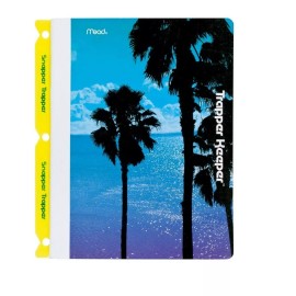Trapper Keeper Mead Trapper Keeper Snapper Trapper Composition Book Wide Ruled 80 Sheets, Blue