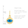 Carissima Gold 9 ct Yellow Gold Enamel Evil Eye Charm