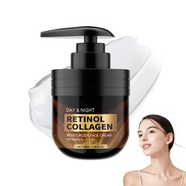Soleneva Retinol Creme Gesicht 100ml - Face Feuchtigkeitscreme mit Retinol und Kollagen - Tag und Nacht Anti Aging Creme Frauen - Anti Falten Gesichtscreme Damen für Alle Hauttypen - Hautton Aufhellen