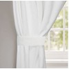 COTTON CRAFT White Curtain Window Panel Drapes - Set of