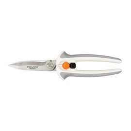 Fiskars Crafts Easy Action PowerCut Snips, 8, White/Gray
