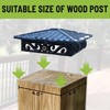 FENCE & DECK RITE Decorative Post Caps for True 4x4