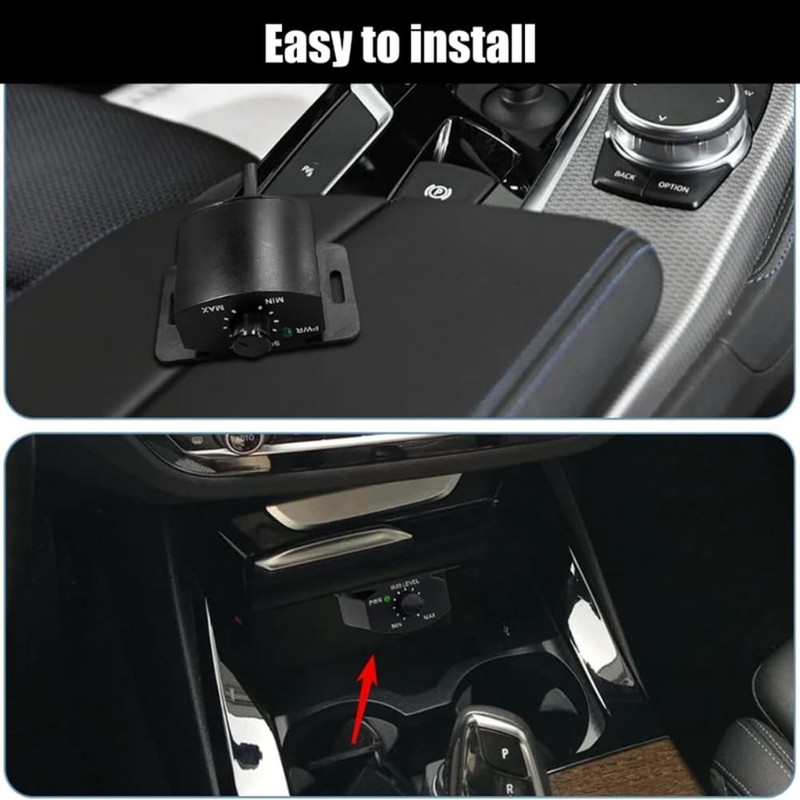 Vkyipg Car Amplifier Volume Control Cable with Stereo Bass Knob