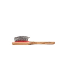 WIDU - Brush for Dogs and Cats, Ideal for Medium and Large Animals with Long Hair, Professional Ash Wood Carde, Made in Italy - 21.5 x 9.4 cm, with 24 mm Long Teeth and 45° Inclination