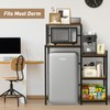 ikkle Mini Fridge Stand with Storage Shelves, 3-Tier Mini Fridge