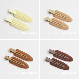 EZ PEACH Non-marking Bangs Clips, Tortoise Shell Style, 4 Pieces, Non-Stick Bangs, Hair Clips, Non-marking Bangs Clips, Makeup, Hair Arrangement, Tortoise Shell, Non-marking Pins (H)