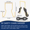 EAORBD 45807 Trailer Safety Chain Holder for Trailer Chain Holder