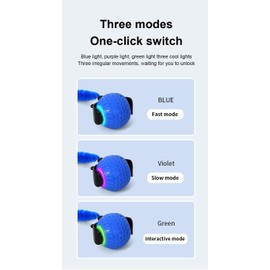 GoldenLife Interactive Cat Toys for Indoor Cats, Hamster Ball with Speedy Tail 2.0, Safe Silicone，3 Modes (Speed/Light) & Type-C Charging, Durable Moving Dog Toy for Indoor Cats/Dogs (Orange)