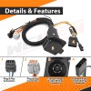 21ST For 2005-2025 Nissan Frontier 7 Way Trailer Wiring Harness