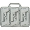 Fairly Odd Novelties Ice Cube Tray, Two Pack, Gray Handgun